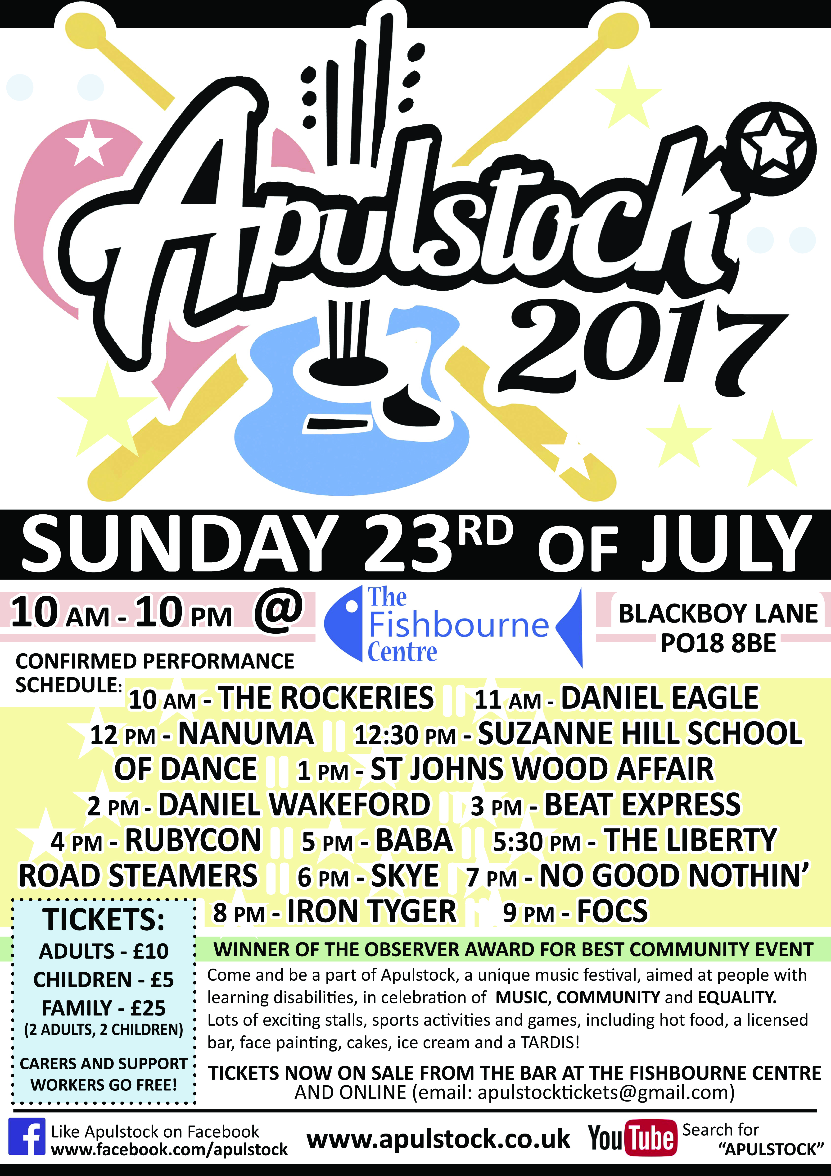 Apulstock 2017 Poster Flyer July